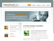 Tablet Screenshot of hazelnutlabs.com